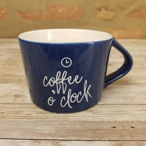 Threshold Blue Porcelain Coffee O'clock Mug
